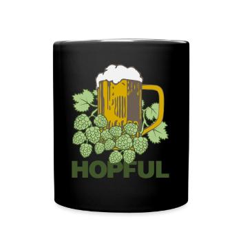 Hops Beer Saying Brewery Hobby Brewer - Full Colour Mug - black - Front