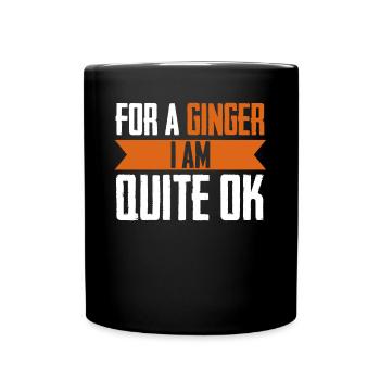 Red Hair Joke Redhead Redhead - Full Colour Mug - black - Front