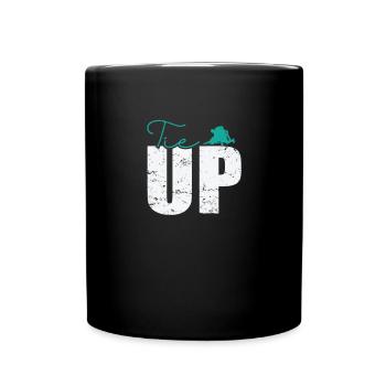 Tie Up Judo - Tasse einfarbig - Schwarz - Vorne