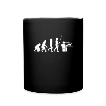 Cat Owner - My cat thinks I'm awesome - Full Colour Mug - black - Front