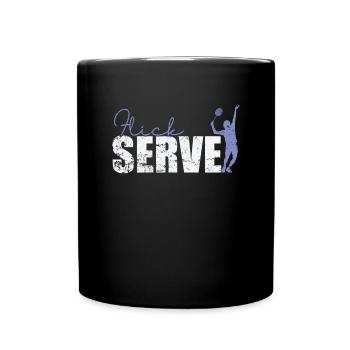 Flickserve Badminton - Mug uni - noir - Devant