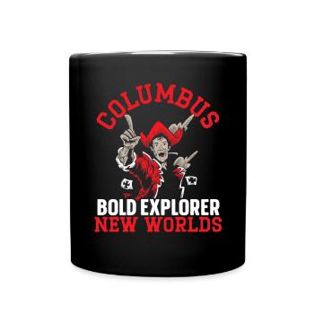 Columbus : découverte audacieuse de nouveaux mondes Columbus-T - Mug uni - noir - Devant