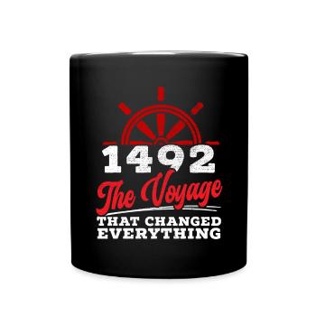 1492: The journey that changed everything - Full Colour Mug - black - Front