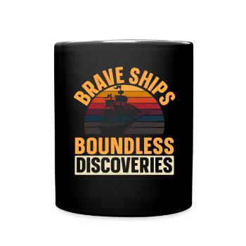 Brave Ships - Limitless Discoveries - Kolum - Full Colour Mug - black - Front