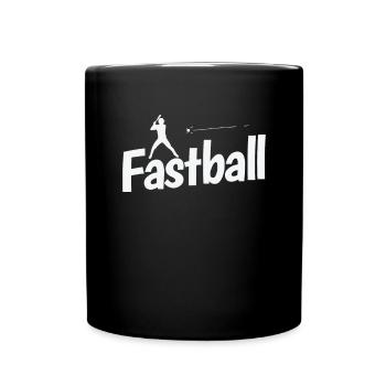 Fastball Baseball - Full Colour Mug - black - Front