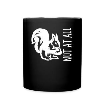 L’écureuil mange des noix - Mug uni - noir - Devant