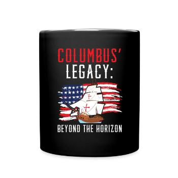 Columbus' Legacy: Beyond the Horizon Kolu - Full Colour Mug - black - Front