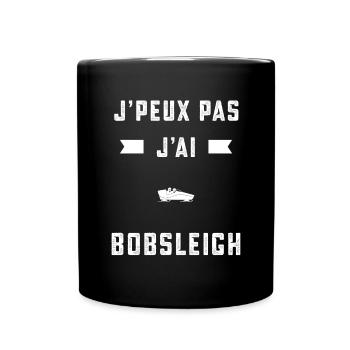 je peux pas j'ai bobsleigh bobsleigher cadeau - Mug uni - noir - Devant
