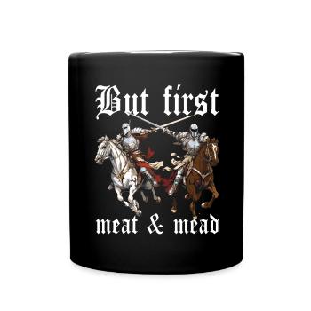 Costume de reconstitution médiévale - Mug uni - noir - Devant