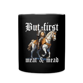 Costume de reconstitution médiévale - Mug uni - noir - Devant