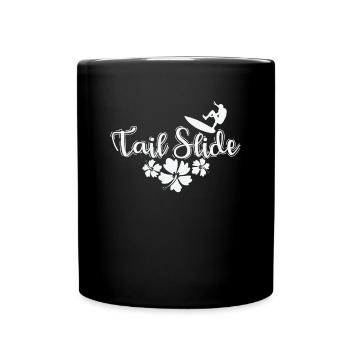 Tail Slide Surfing - Full Colour Mug - black - Front