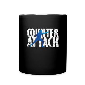 Counter Attack Fechten - Tasse einfarbig - Schwarz - Vorne