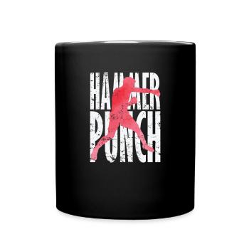 Hammer Punch Boxing MMA - Full Colour Mug - black - Front