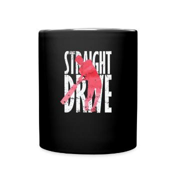 Straight Drive Cricket - Tasse einfarbig - Schwarz - Vorne