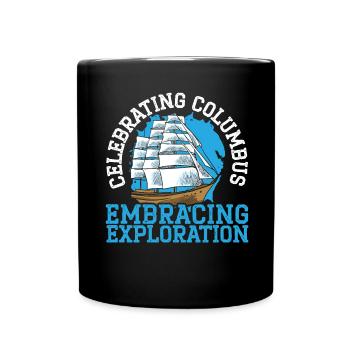 Célébrer Christophe Colomb Favoriser l’ de découverte - Mug uni - noir - Devant