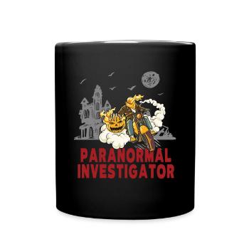 Paranormaler Ermittler Auf Geisterjagd - Tasse einfarbig - Schwarz - Vorne