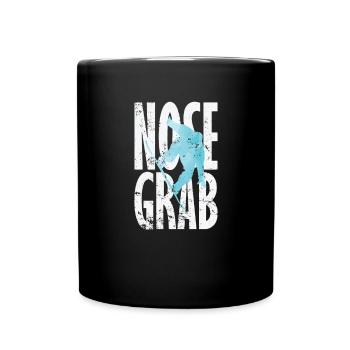 Nose Grab Snowboard - Full Colour Mug - black - Front
