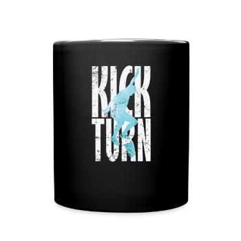 Skateboarding Kickturn Sport - Full Colour Mug - black - Front