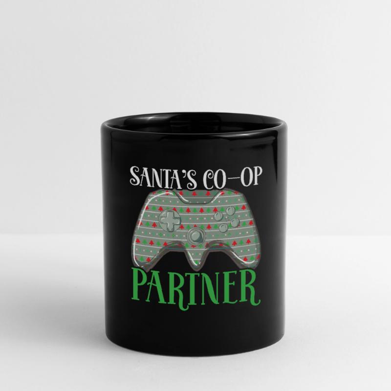 Weihnachtsmann Co-op Partner Controller Gaming Wei Tasse einfarbig