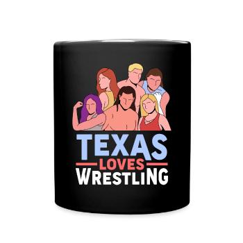 Conception de lutte au Texas pour les fiers fans du Texas - Mug uni - noir - Devant