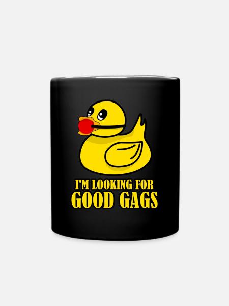 BDSM Ente - Tasse einfarbig - Schwarz