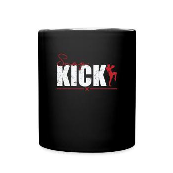 Snap Kick MMA Taekwondo - Tasse einfarbig - Schwarz - Vorne