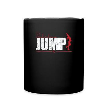 Salchow Jump Eiskunstlauf - Tasse einfarbig - Schwarz - Vorne
