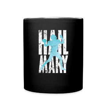 Salut Marie Football - Mug uni - noir - Devant