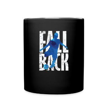 Overhead kick football - Full Colour Mug - black - Front
