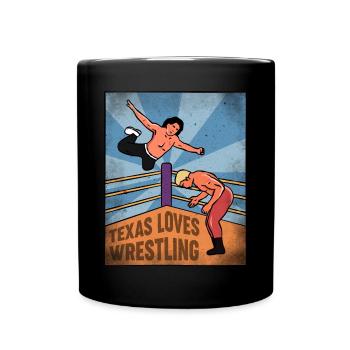 Conception de lutte au Texas pour les fiers fans du Texas - Mug uni - noir - Devant