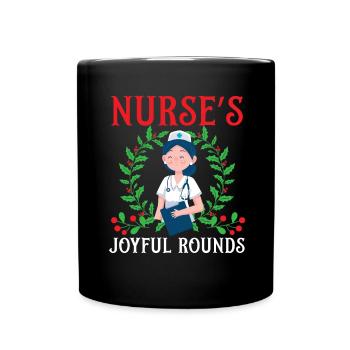 Infirmière Joyful Rounds Infirmière - Mug uni - noir - Devant