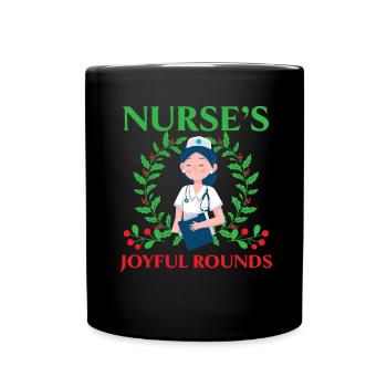Infirmière Joyful Rounds Infirmière - Mug uni - noir - Devant