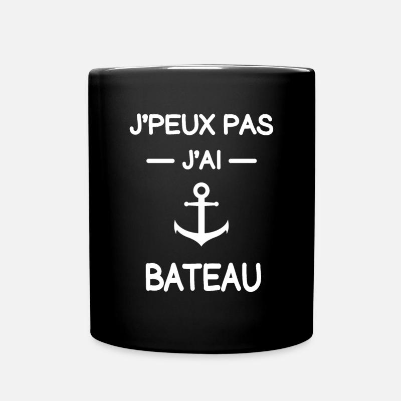 je peux pas j'ai bateau marin humour - Mug uni - noir