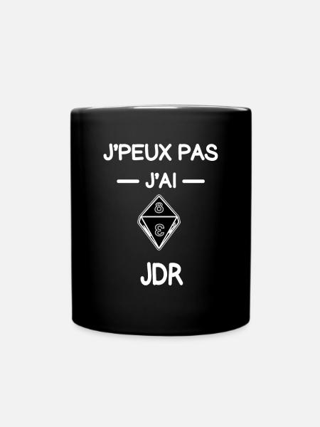 je peux pas j'ai jdr joueur humour - Mug uni - noir
