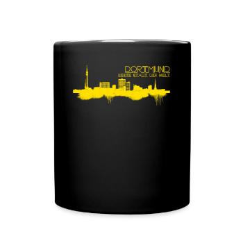 Dortmunder Stadt Dortmund - Tasse einfarbig - Schwarz - Vorne