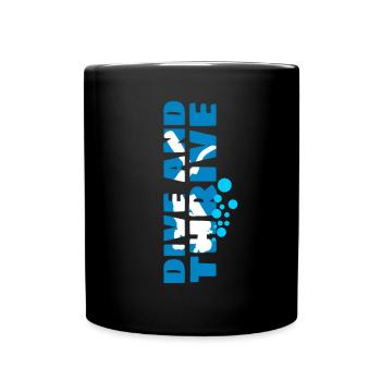 Plongée plongeuse - Mug uni - noir - Devant