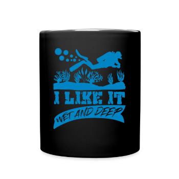 Diver Joke Diving - Full Colour Mug - black - Front