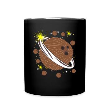 Coconut Space Planet Coconuts - Full Colour Mug - black - Front