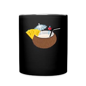 Cocktail Noix de - Mug uni - noir - Devant