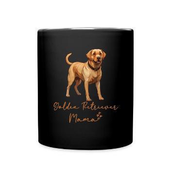 Dog lovers - Dog breeds - Golden Retriever - Full Colour Mug - black - Front