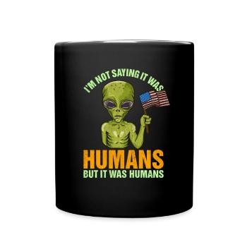 Drôle de citation extraterrestre Cadeau de costume d’Halloween martien - Mug uni - noir - Devant