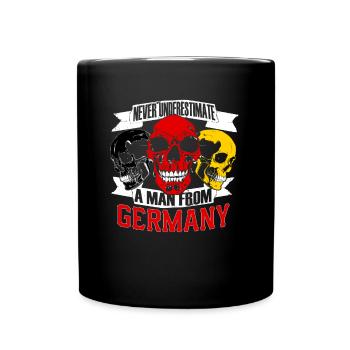 NeverUnderestimate Germany - Tasse einfarbig - Schwarz - Vorne