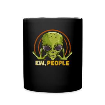 Ew People Ufo Alien Cadeau - Mug uni - noir - Devant