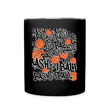 Basket-ball Basket-ball - Mug uni - noir - Devant