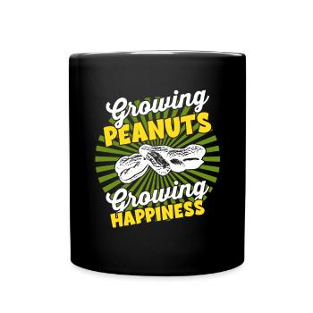 Wachsende Ernte - Farmer Harvest Peanut - Tasse einfarbig - Schwarz - Vorne