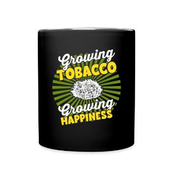 Wachsende Ernte - Farmer Harvest Tabak - Tasse einfarbig - Schwarz - Vorne