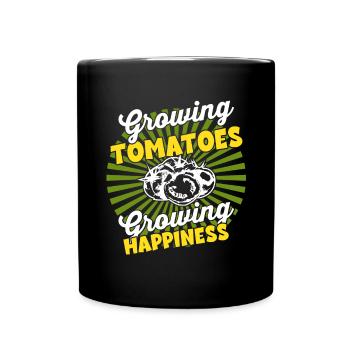 Wachsende Ernte - Farmer Harvest Tomate - Tasse einfarbig - Schwarz - Vorne