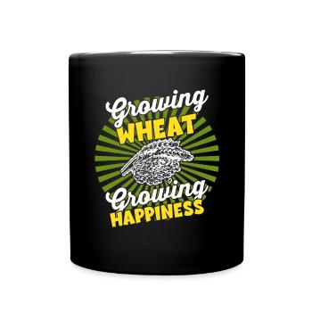Anbau Von Ernte - Farmer Harvest Weizen - Tasse einfarbig - Schwarz - Vorne