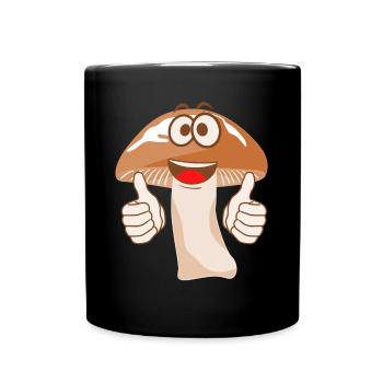 Mushrooms Mushroom Mushroom Pickers - Full Colour Mug - black - Front