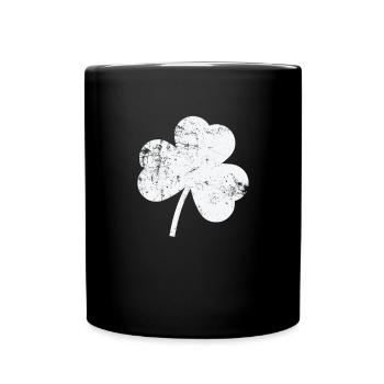 Shamrock Saint-Patrick Irlandais - Mug uni - noir - Devant